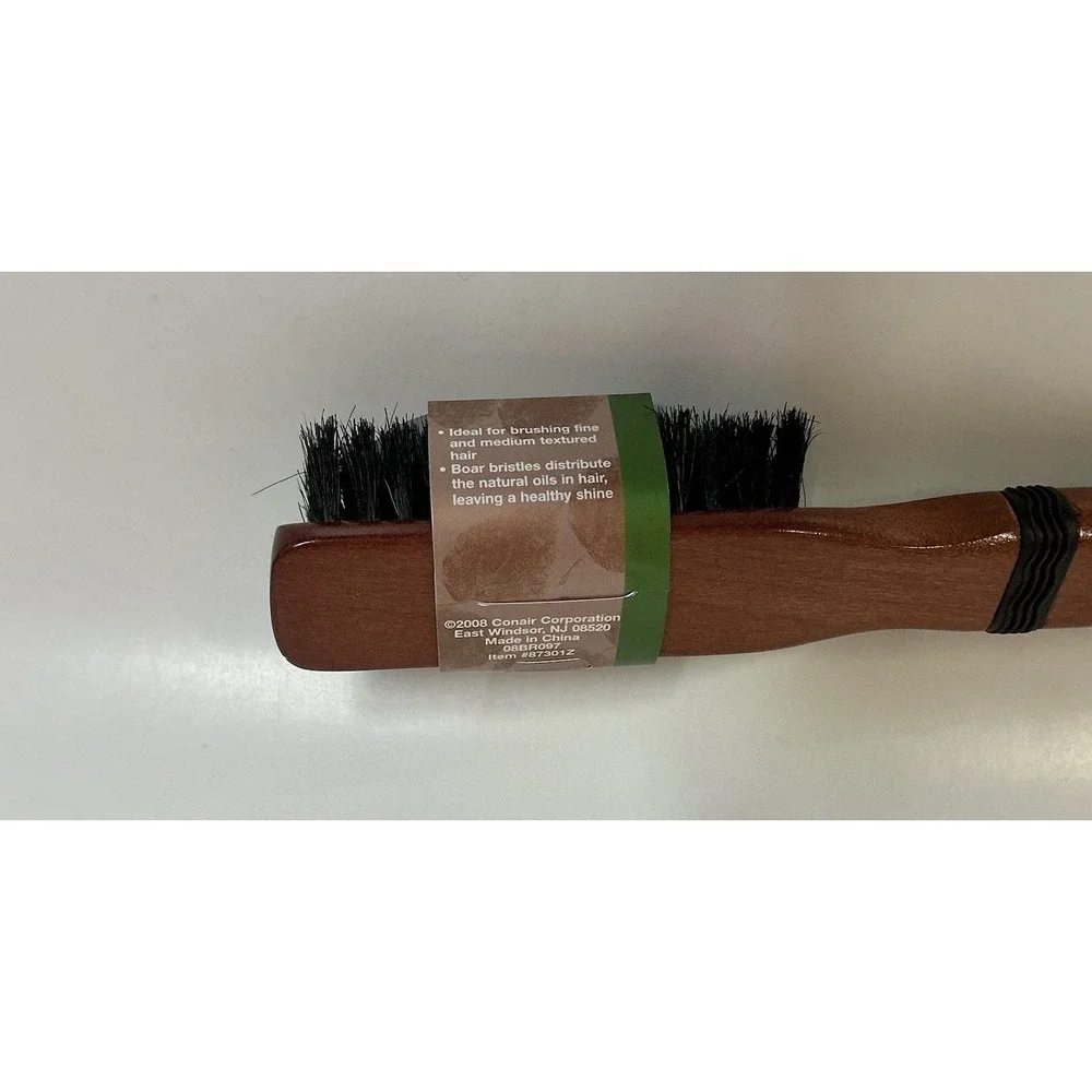 Conair Classic Wood All Purpose Hair Brush With Boar Bristles           (257)